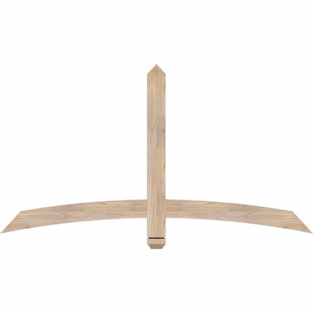 Ekena Millwork Bellingham Smooth Timber Gable Bracket, Douglas Fir, 60"W x 32"H x 1 1/2"D x 3 1/2"F, 13/12 Pitch GBW060X32X0204BEL00SDF